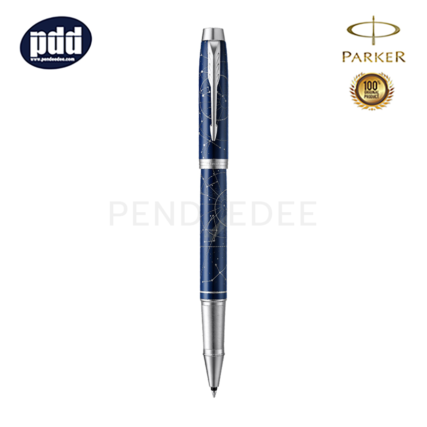 PARKER IM Special Edition Midnight Astrol CT Rollerball Pen ปากกาโรลเลอร์บอล ป๊ากเกอร์ ไอเอ็ม สเปเชี่ยล มิดไนท์ แอสทรอล คลิปเงิน