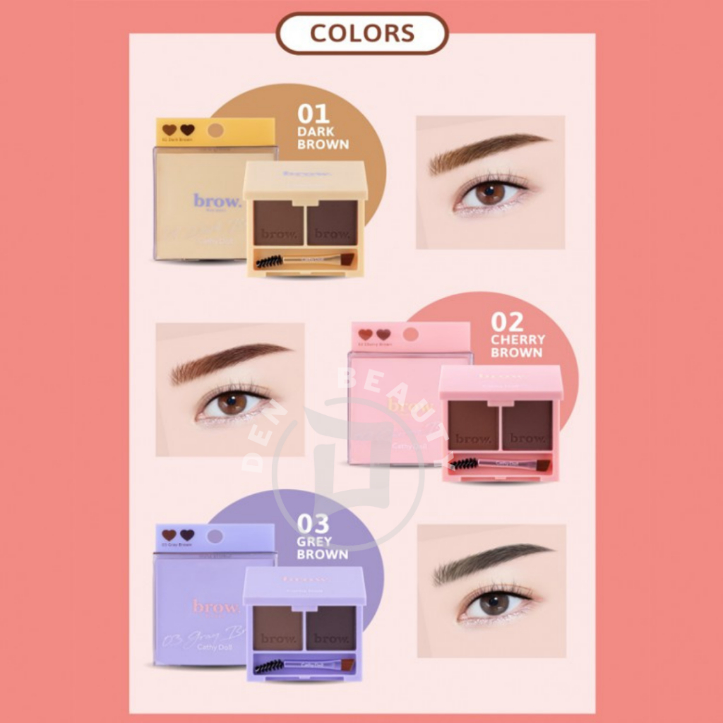 CATHY DOLL brow duo pact เคที่ดอล บราวดูโอ้แพ็ค 2.5G+2.5G