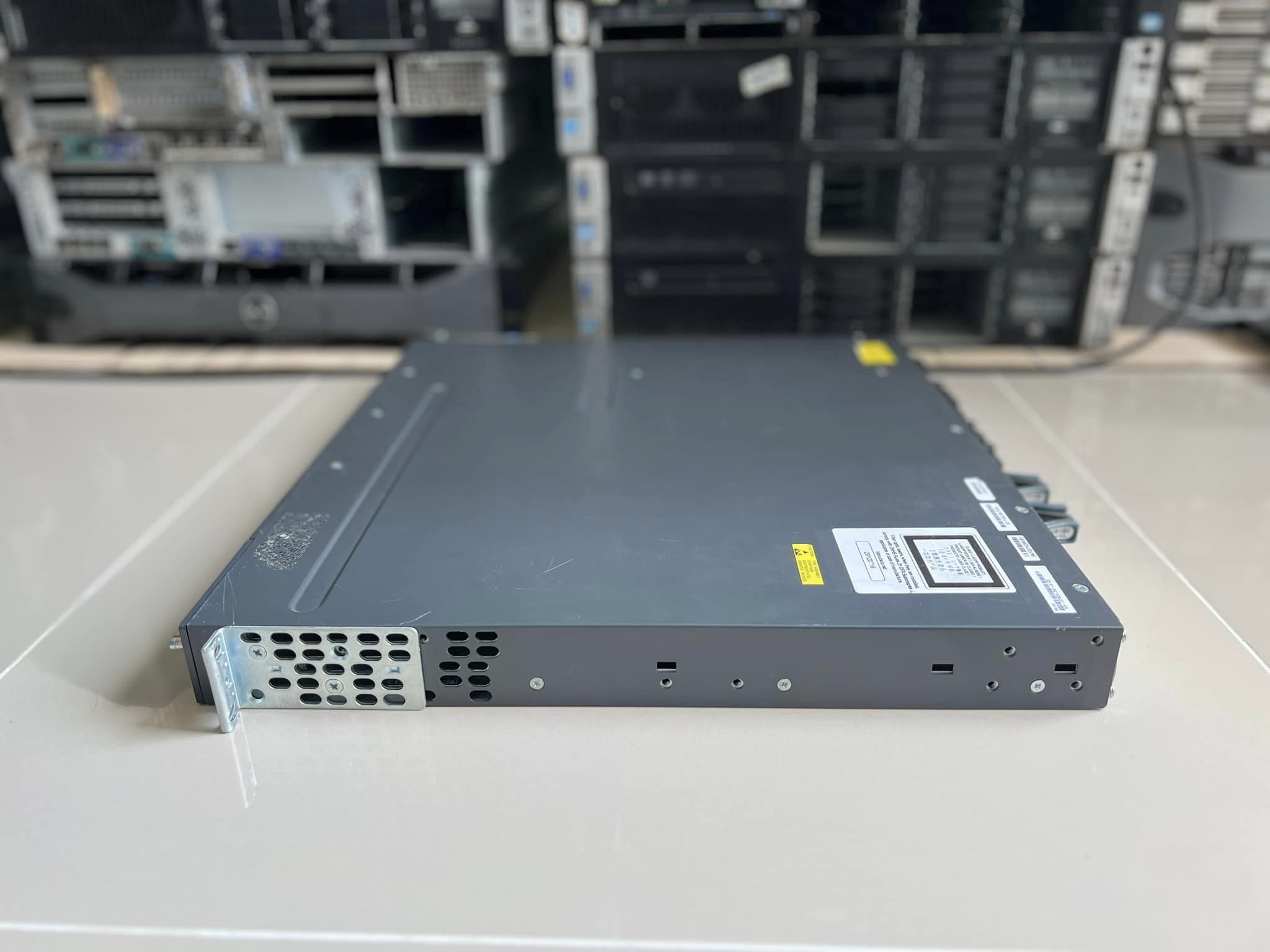 cisco 3750x 24t-s layer 3 gigabits sfp 4 port power x2 สวิทมือสองพร้อมใช้งาน