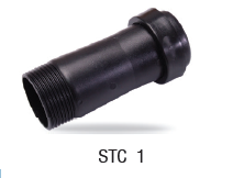 STC 1 ข้อต่อเทปนํ้าพุ่ง เกลียวนอก ขนาด 1 1/4" (แหวนล็อคเดี่ยว)