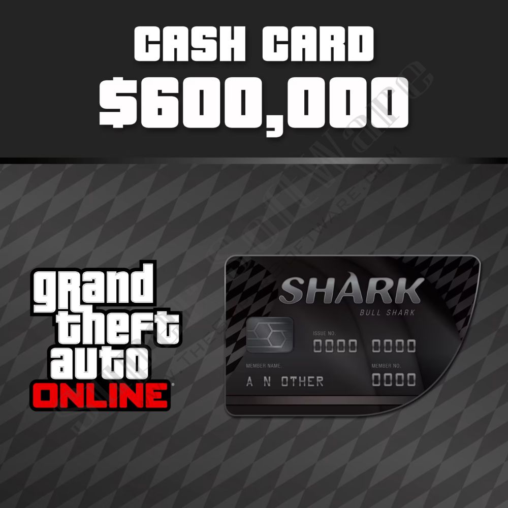 Bull Shark Cash Card - 600K CASH GTA V Online