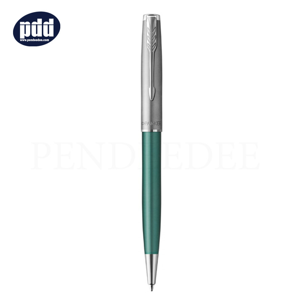 PARKER Sonnet Essentials Green CT Ballpoint Pen ปากกาลูกลื่น ป๊ากเกอร์ ซอนเนต อะเซนเชิล กรีน คลิปเงิน