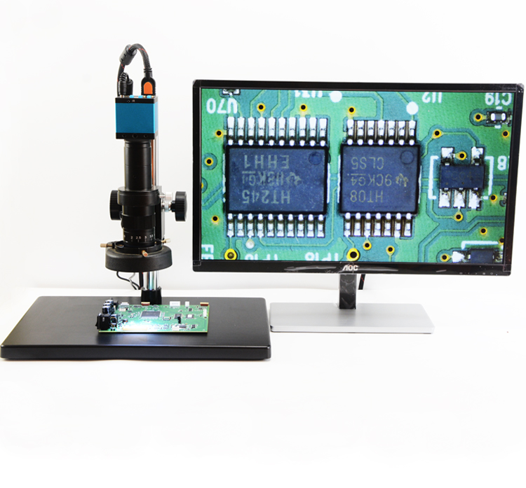 CCD Camera Microscope Hdmi Full HD (เฉพาะตัวเครื่องและอุปกรณ์ไม่รวมจอ)