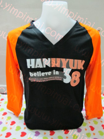 เสื้อยืดแขนยาวสโลปต่างสี