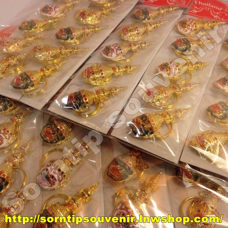 พวงกุญแจหัวโขนยักษ์ THAILAND โลหะ