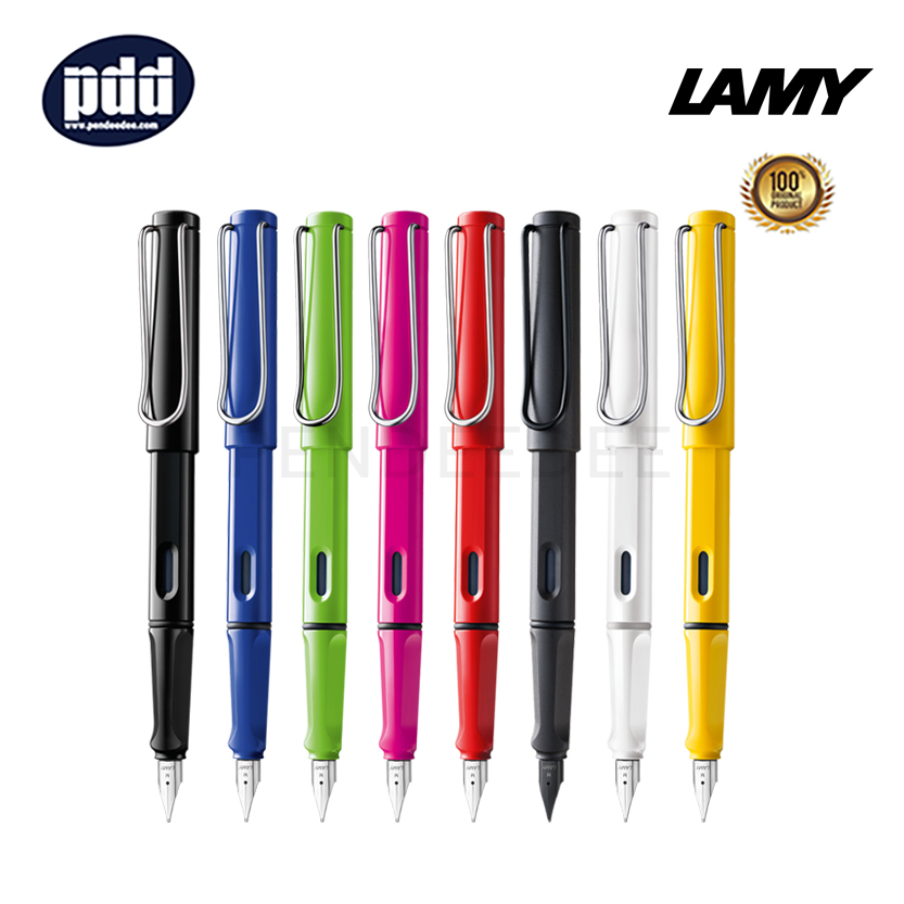 ปากกาสลักชื่อ LAMY ปากกาหมึกซึม ลามี่ ซาฟารี สีเหลือง หัวเอฟ 0.5 มม. LAMY Safari Yellow Nib F 0.5 mm. Fountain Pen