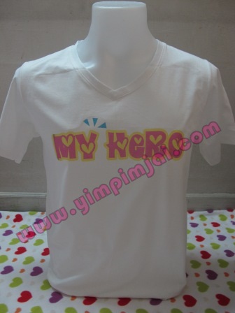 เสื้อยืดสกรีนลาย my boss, i love you, my hero