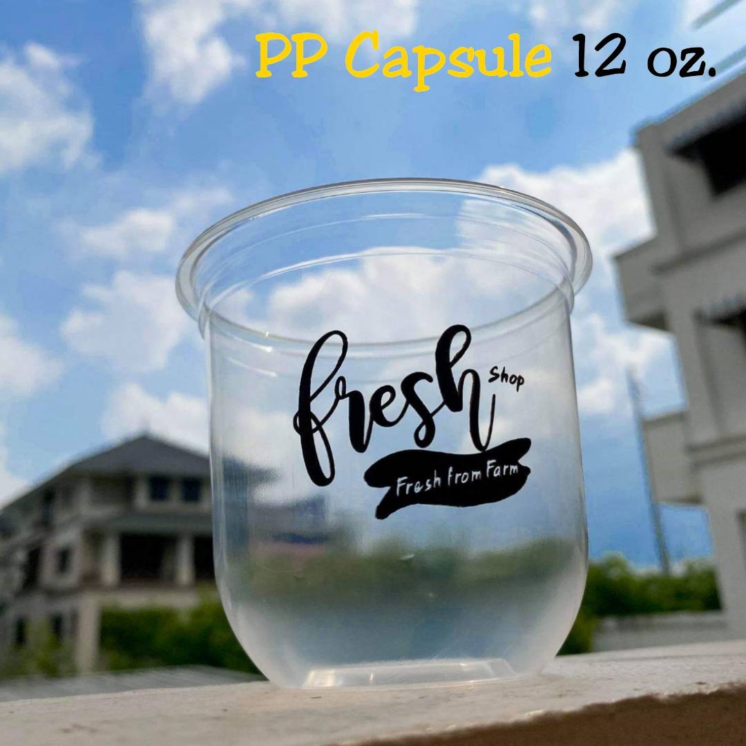 สกรีนแก้ว PP Capsule 12 oz.