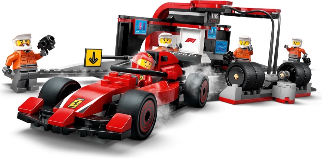 เลโก้ LEGO City 60443 F1 Pit Stop & Pit Crew with Ferrari Car