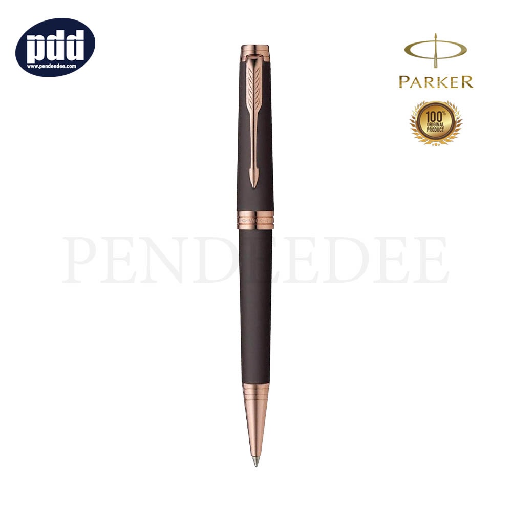 PARKER Premier Red CT Ballpoint Pen ปากกาลูกลื่น ป๊ากเกอร์ พรีเมี่ย สีแดง คลิปเงิน