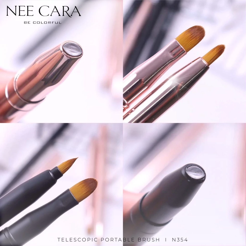 N354 Nee Cara Lip Brush นีคาร่า พู่กันทาปาก 2 หัว