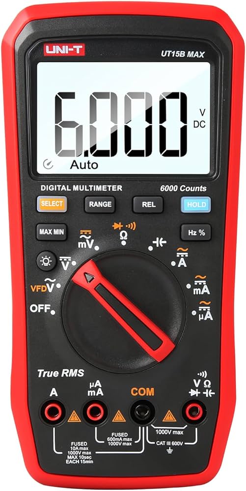 UNI-T UT15B Max True RMS Digital Multimeter