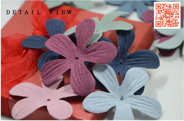 กลีบดอกไม้ผ้า ขนาด 4.5 ซม. มี 5 สีให้เลือก#CR038