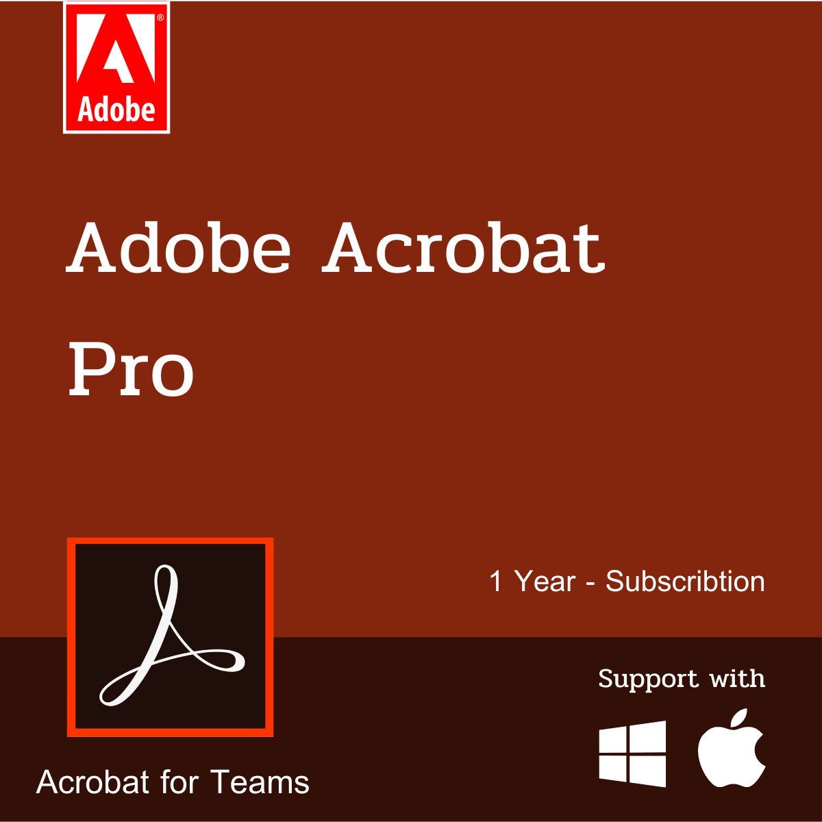 Adobe Acrobat Pro for teams (Subscription)