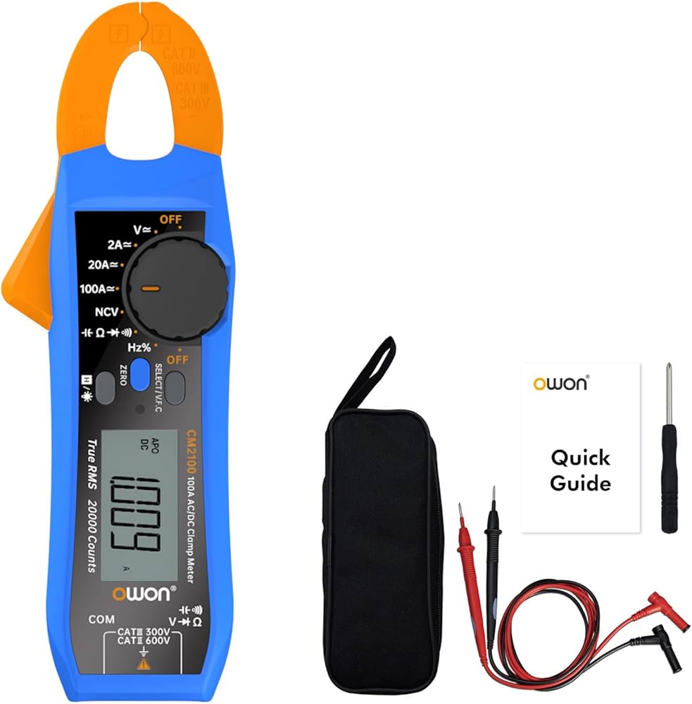 OWON CM2100 Digital Clamp Meter High-Precision 20000 Count AC/DC
