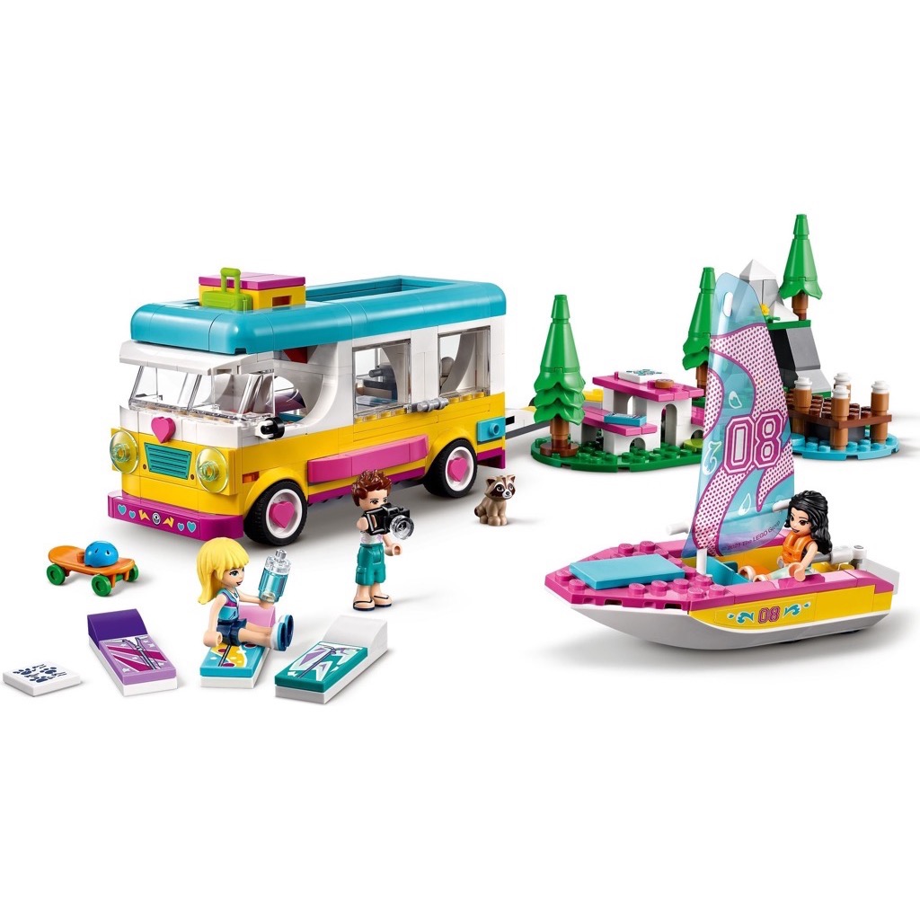 เลโก้ LEGO Friends 41681 Forest Camper Van and Sailboat