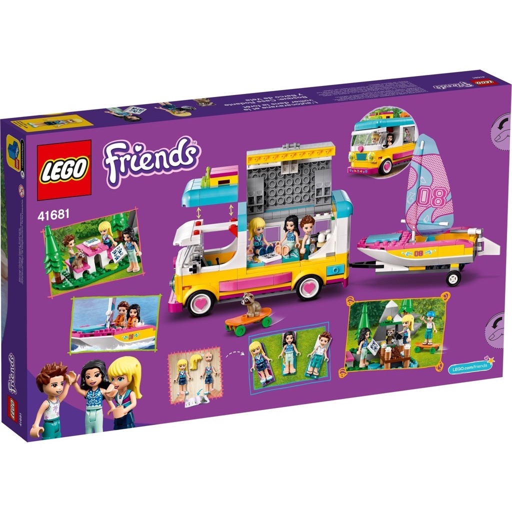 เลโก้ LEGO Friends 41681 Forest Camper Van and Sailboat