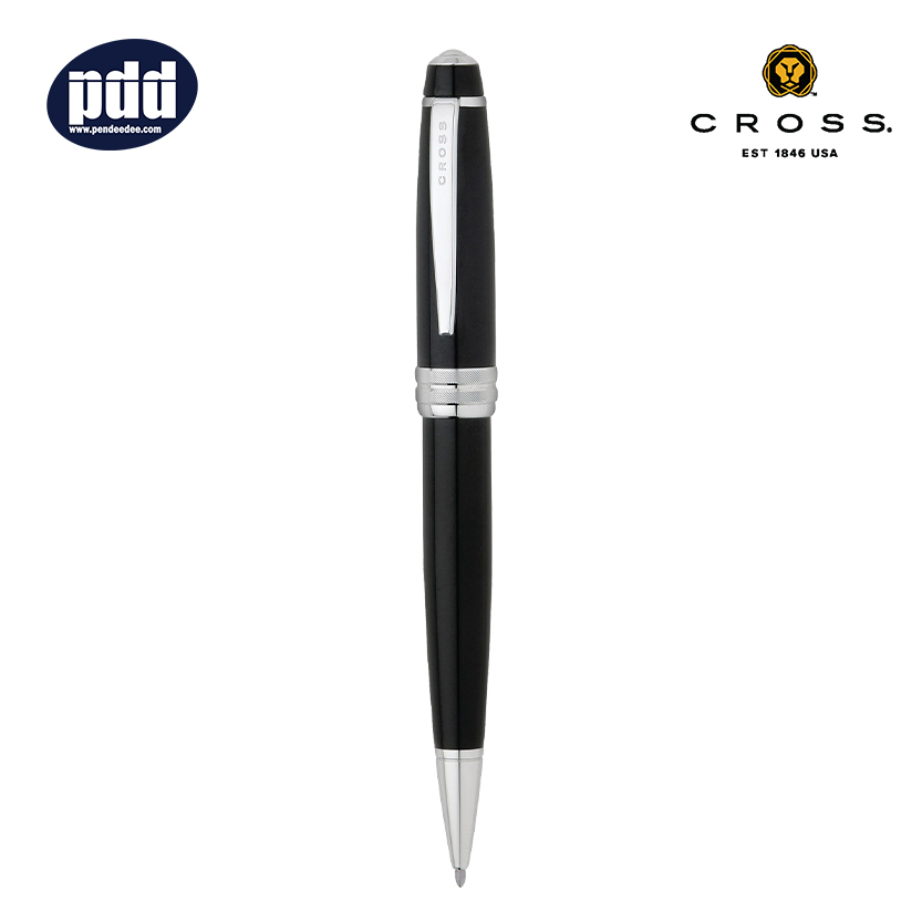 CROSS ปากกาลูกลื่น เบลลีย์ CROSS Bailey Black Lacquer CT Ballpoint Pen