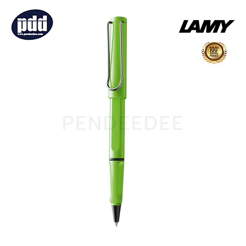 ปากกาสลักชื่อ LAMY ปากกาโรลเลอร์บอล ลามี่ ซาฟารี สีเขียว LAMY Safari Green Rollerball Pen