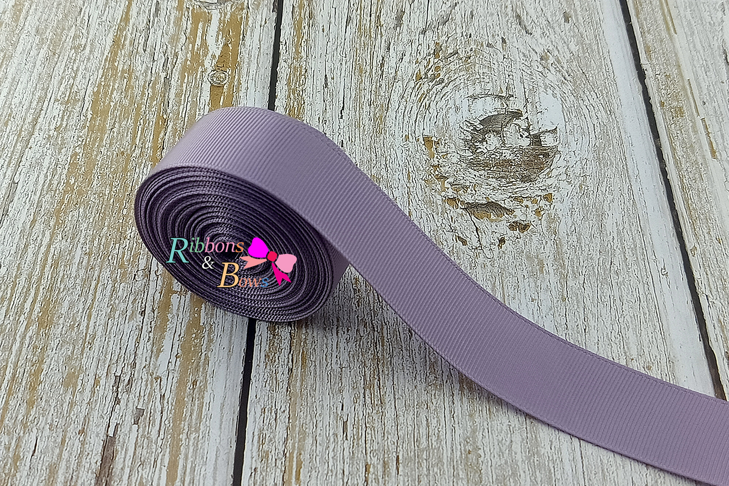 ริบบิ้นผ้าลูกฟูก สีม่วง (434 fresco) #PC20
