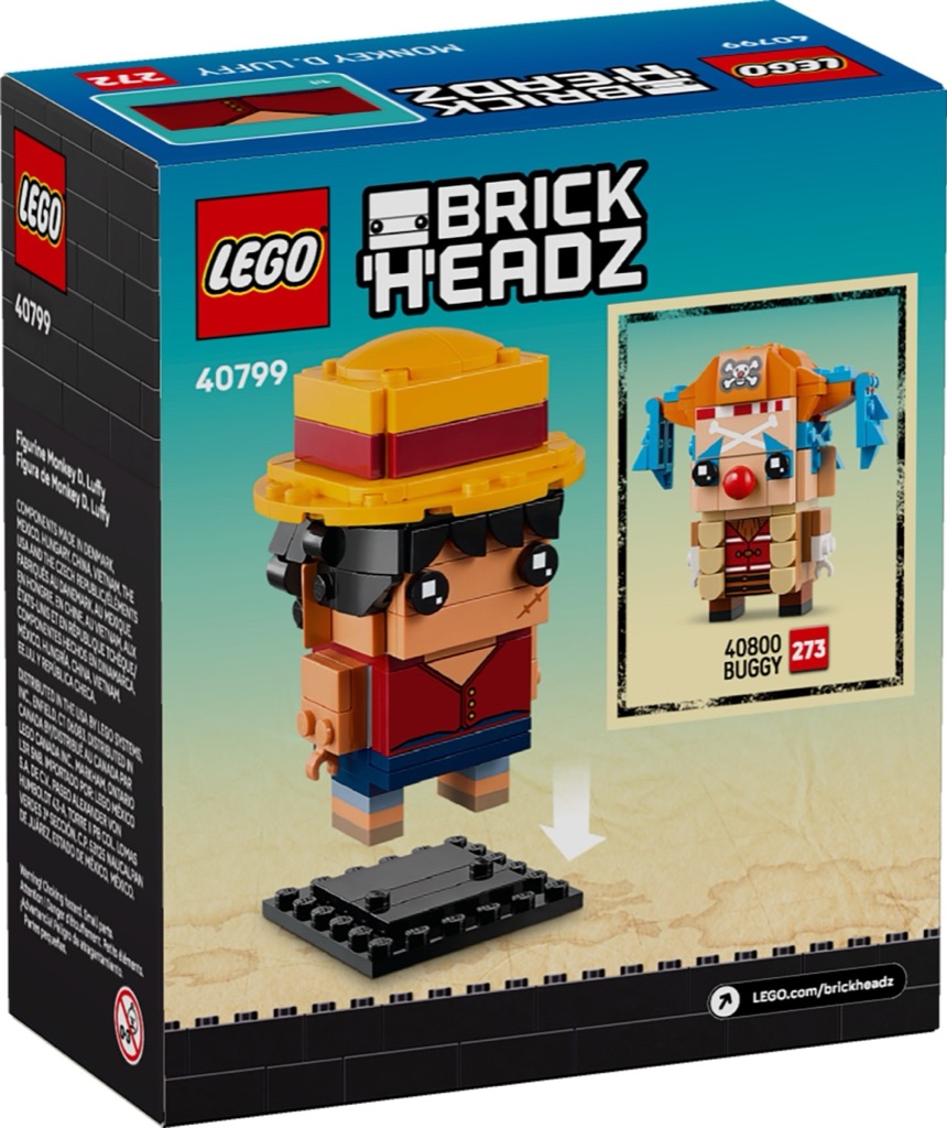 เลโก้ LEGO BrickHeadz 40799 ONE PIECE Monkey D. Luffy Figure