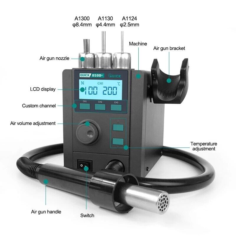 QUICK 859D+ Hot Air Station
