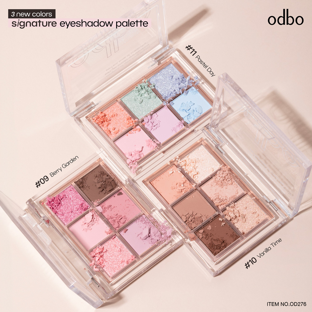 OD276 โอดีบีโอ ซิกเนเจอร์ อายแชโดว์ พาเลท signature eyeshadow palette 4.8 กรัม
