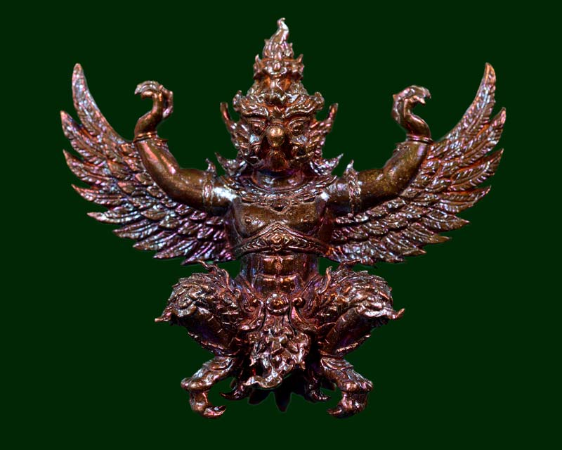 พญาครุฑ รับทรัพย์ 88 เนื้อสัมฤทธิ์ผิวรุ้ง