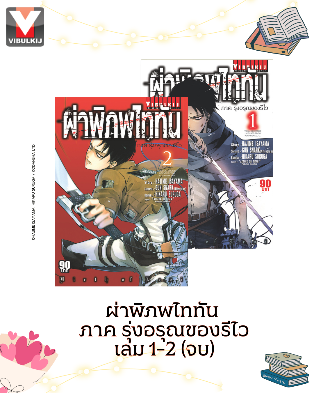 ผ่าพิภพไททัน ภาค รุ่งอรุณของรีไว เล่ม 1-2 จบ