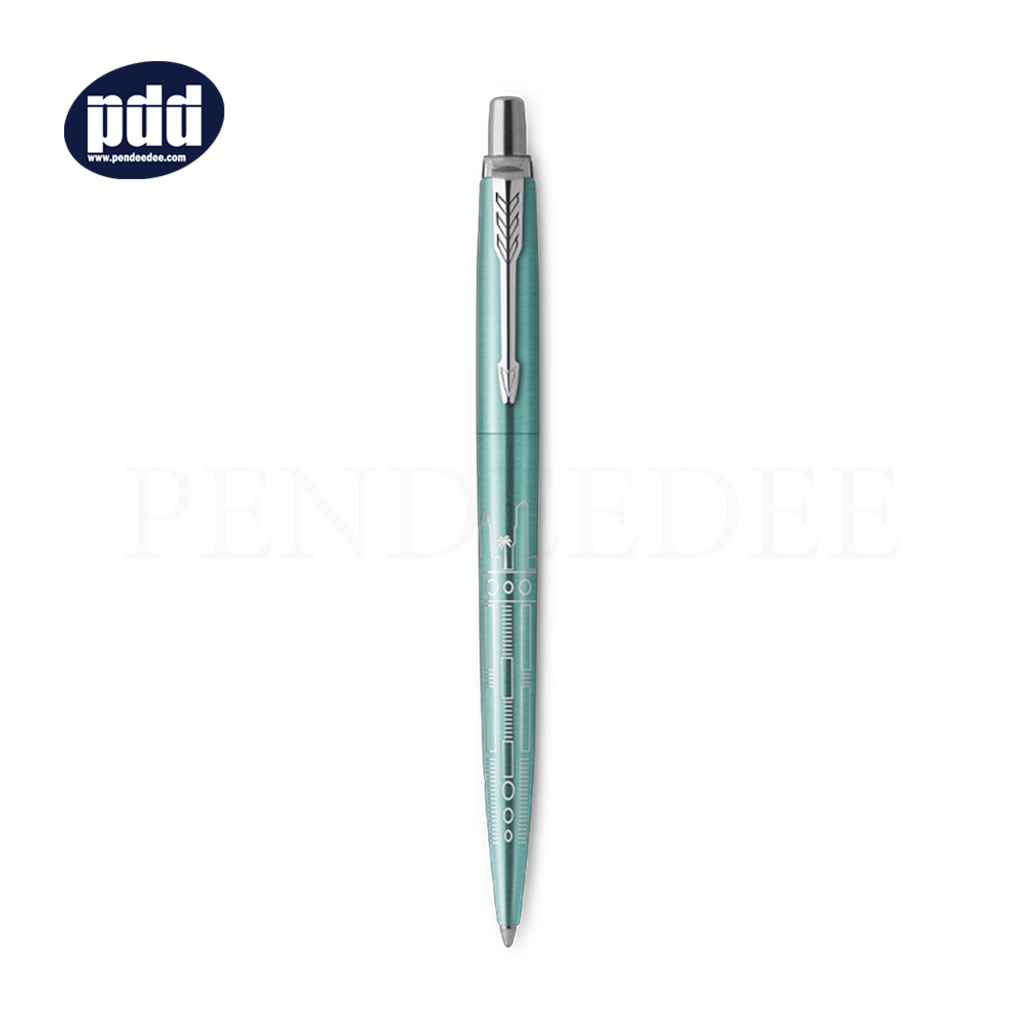 PARKER Jotter Special Edition Global Icons Miami Ballpoint Pen ปากกาลูกลื่น ป๊ากเกอร์ จ๊อตเตอร์ สเปเชียล อิดิชั่น โกบอล ไมอามี สีเขียว