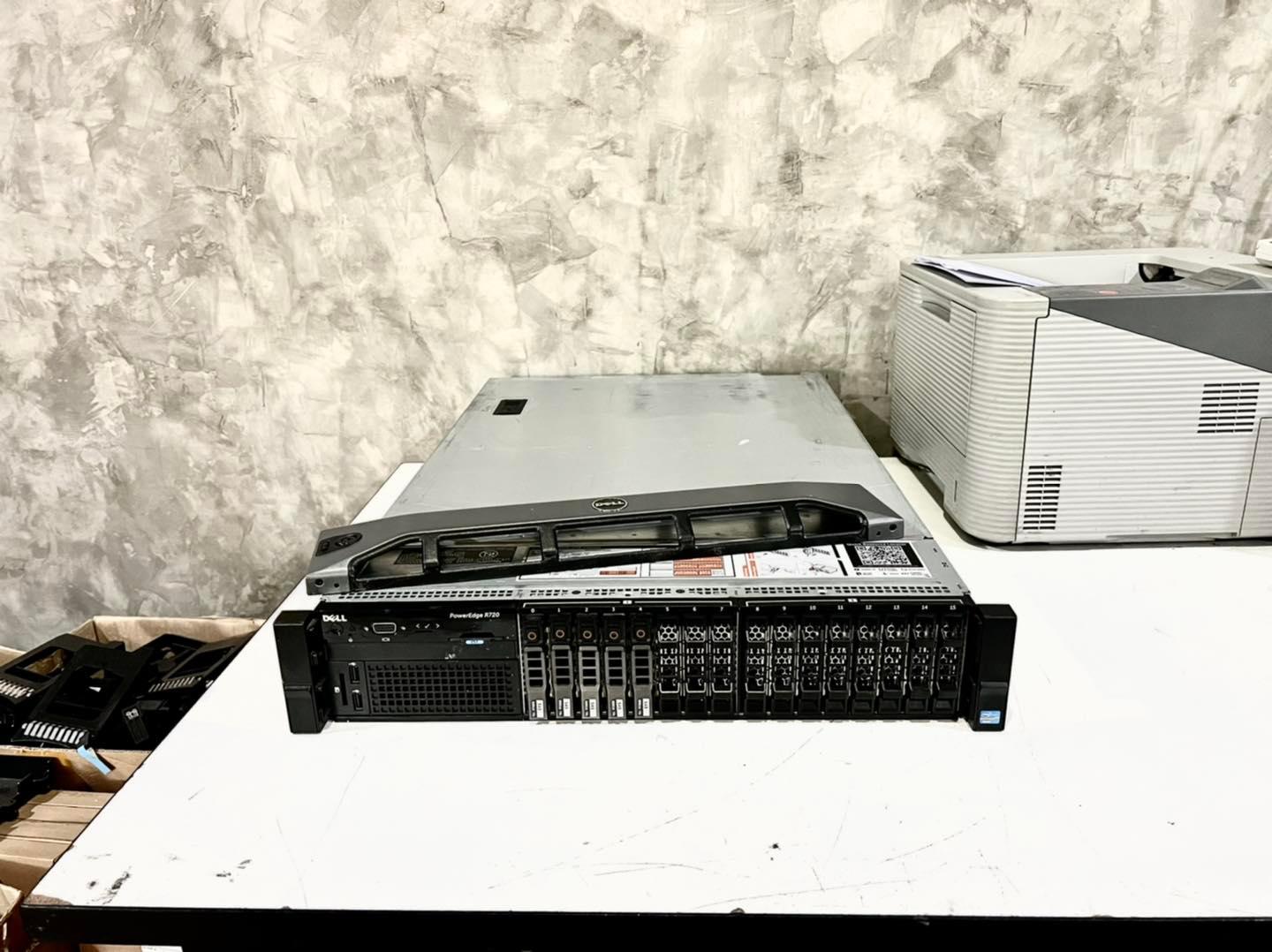 Server dell r720 2cpu 32gb 24cores server มือสองพร้อมใช้งาน