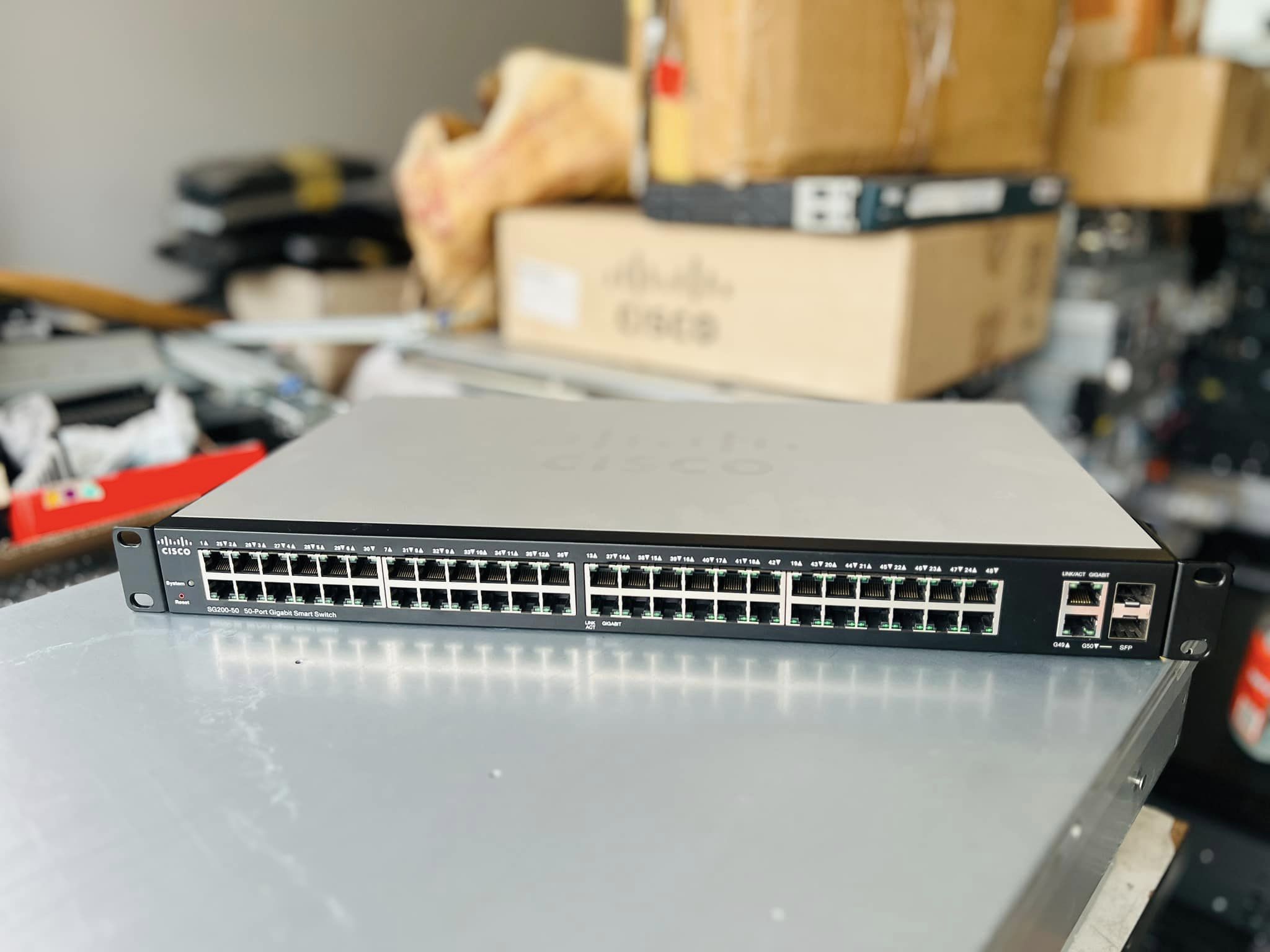 Cisco SG200 Gigabit 50 port สวิทซิสโก้มือสองพร้อมใช้งาน