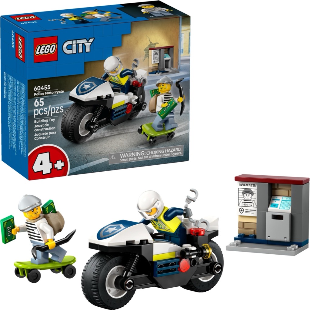 เลโก้ LEGO City 60455 Police Motorcycle Chase