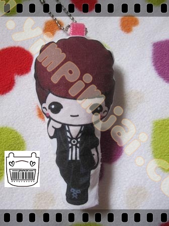 พวงกุญแจหมอนจิ๋วลายการ์ตูน