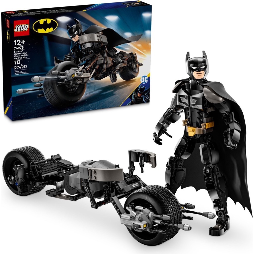 เลโก้ LEGO Super Heroes 76273 Batman Construction Figure and the Bat-Pod Bike