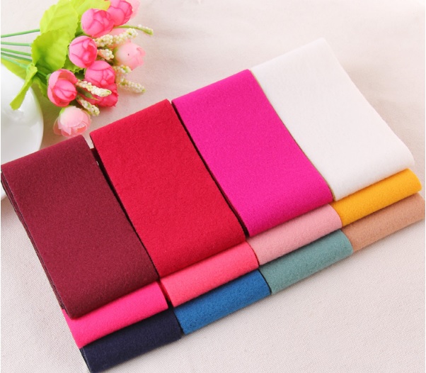 ผ้าสักหลาดทำโบว์สไตล์เกาหลี ขนาด 6x72 ซม.#KR091