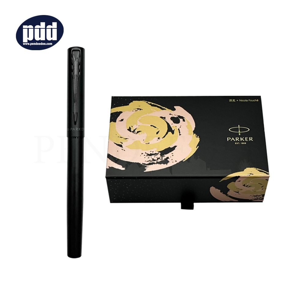 PARKER Vector XL Premium Gift limited All Black ปากกาโรลเลอร์บอล ชุดของขวัญ ป๊ากเกอร์ เว็กเตอร์ เอ็กซ์แอล สีดำ พร้อมที่คั่นหนังสือ