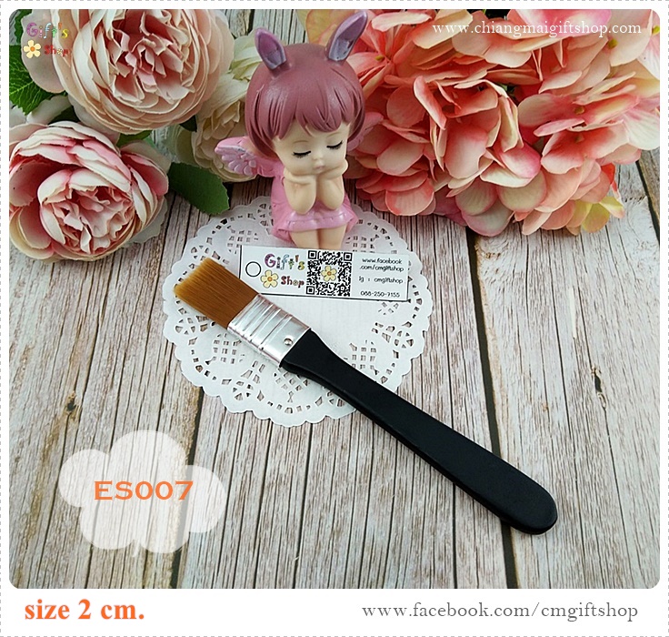 แปรงขนไนล่อนด้ามดำสำหรับทาสี ทากาว และทาน้ำยาเคลือบเงา (2 cm), แปรงเดคูพาจ, อุปกรณ์เดคูพาจเบื้องต้น, แบบ 1 ด้าม