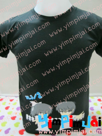 เสื้อยืดสกีนลายการ์ตูน ทำเป็นเสื้อห้อง