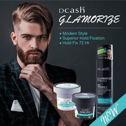 DCASH สเปรย์จัดแต่งทรงผม สูตรแข็งมาก อยู่ทรงนานพิเศษ Glamorize Setting Spray 400ml