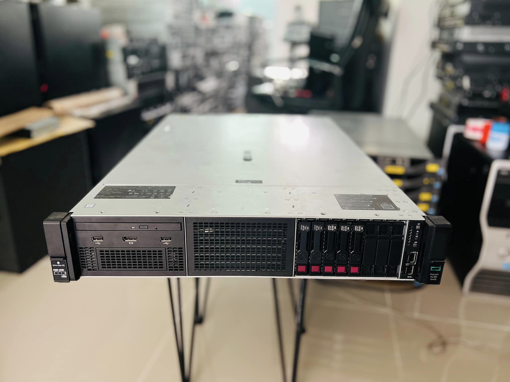 server hp dl380 gen10 2cpu ram 64gb 32cores ประกัน 3 เดือน เซิร์ฟเวอร์เอชพีมือสองพร้อมใช้งาน