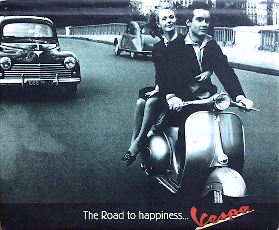 The Road to happiness Vespa note book