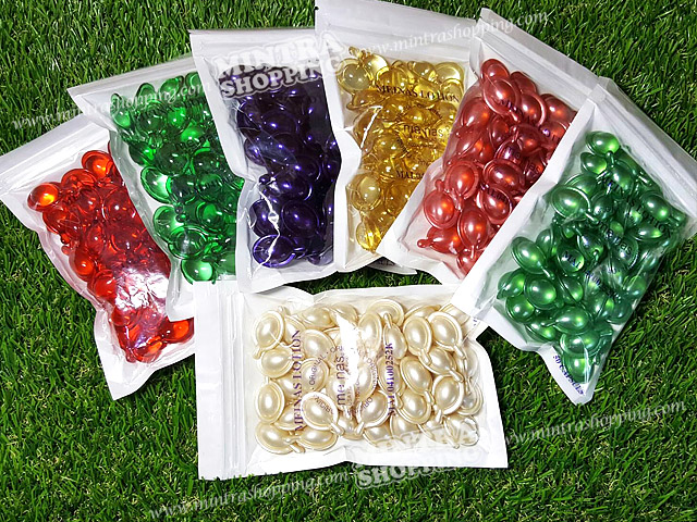 วิตามินผม เม็ดสีแดง สูตรสำหรับผมแห้งเสีย แตกปลาย แบบแพ็ค 50 เม็ด