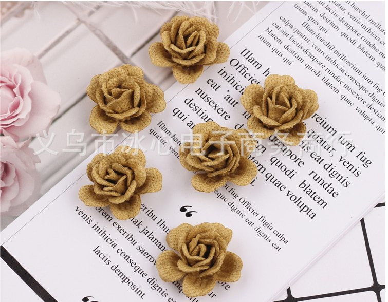 ดอกไม้ผ้า ขนาด 3 ซม. มี 8 สีให้เลือก#CR035