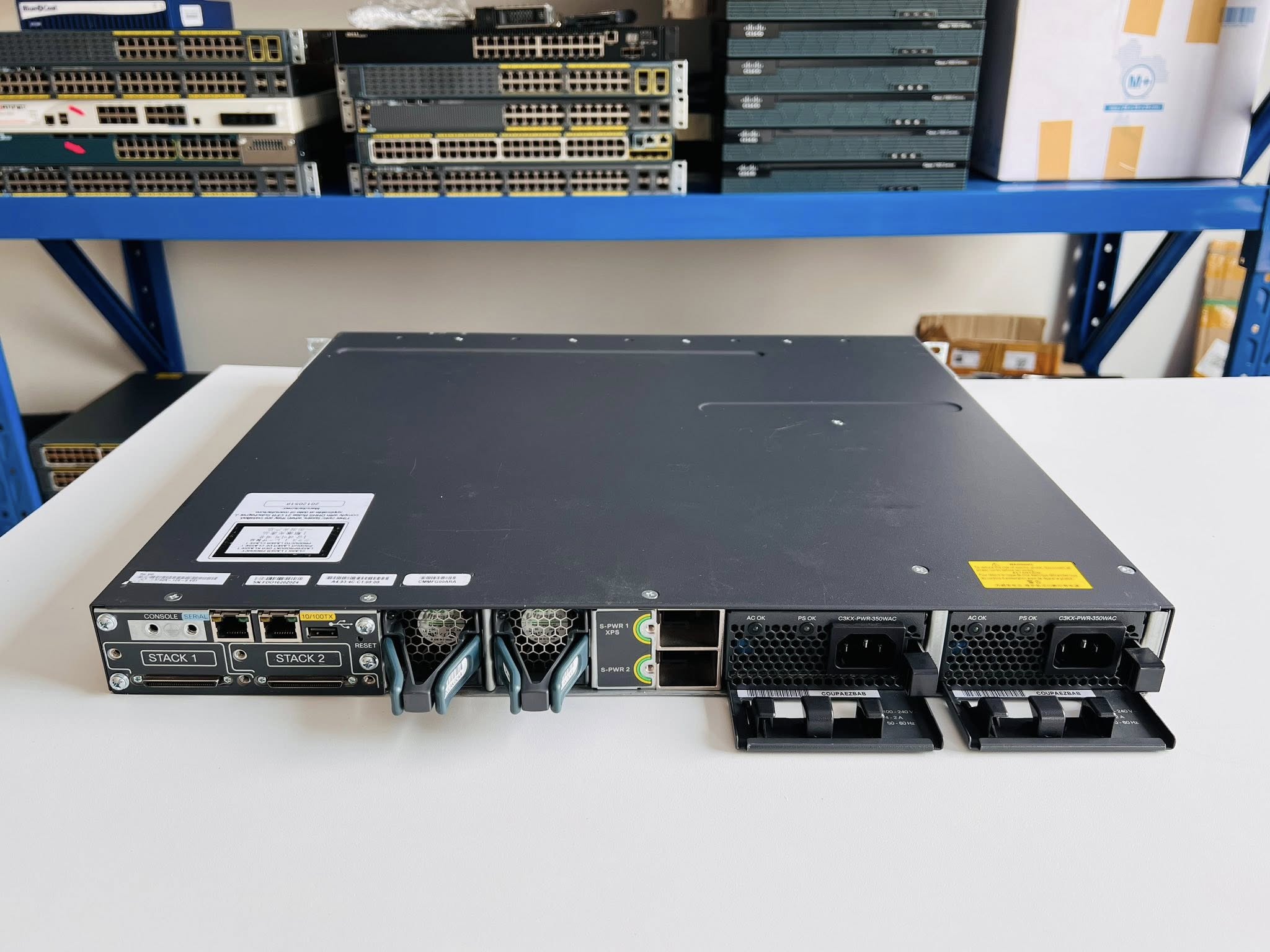 Switch Cisco 3750X 12port SFP Gigabit layer 3 สวิทซิสโก้มือสองพร้อมใช้งาน