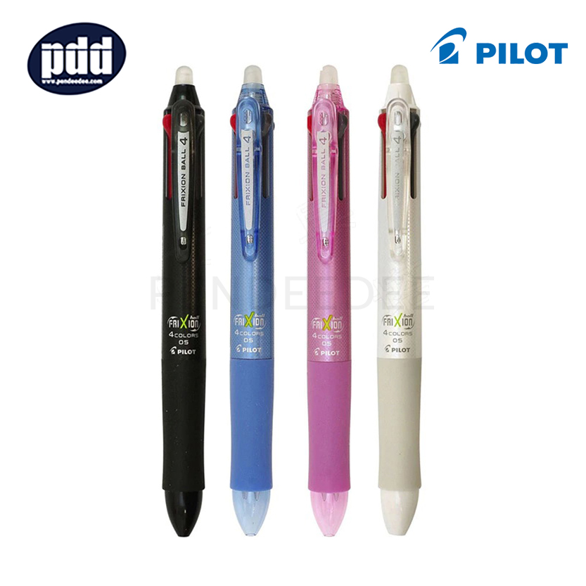 Pilot ปากกาหมึกลบได้ Frixion Ball 4in1 0.5 มม แบบกด - 4in1 Pilot Frixion Ball Erasable GEL Ink Pen Knock Retractable Gel Pen 0.5 mm - ปากกา พรีเมี่ยม สั่งทำ