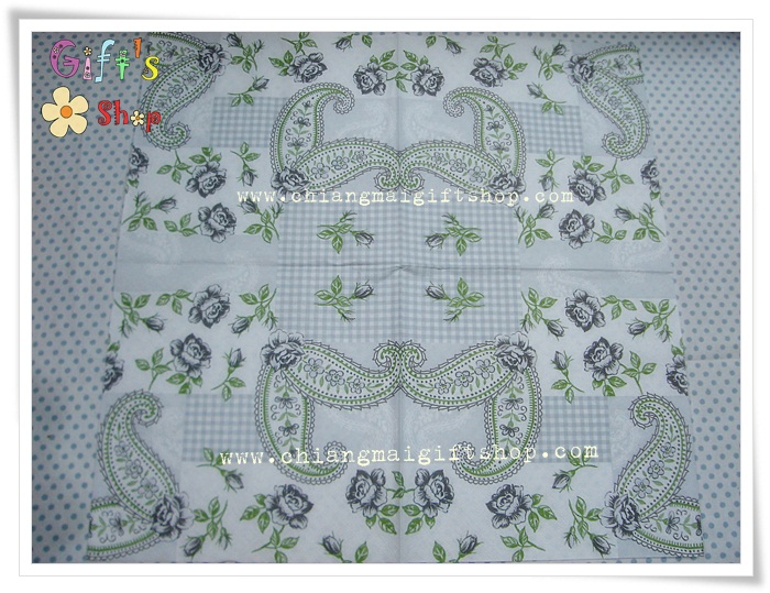 กระดาษแนปกิ้น ลายวินเทจพื้นหลังสีขาว สีเทา