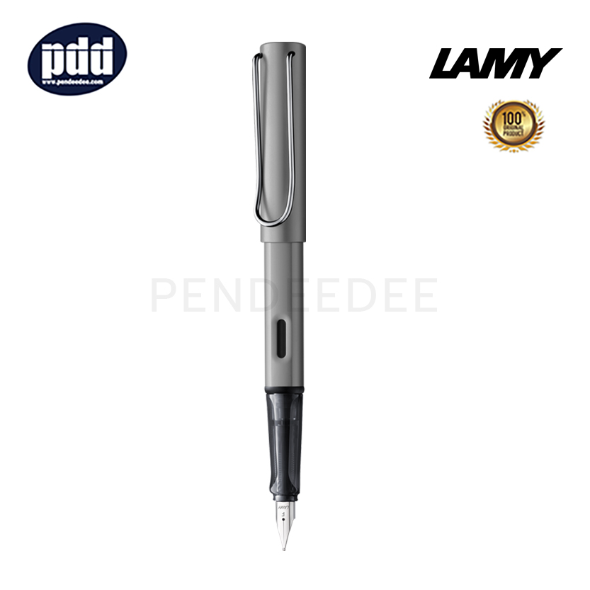 ปากกาสลักชื่อ LAMY ปากกาหมึก ลามี่ ออสตาร์ สีเทา หัวเอฟ 0.5 มม. LAMY Al-Star Grey Nib F 0.5 mm. Fountain Pen
