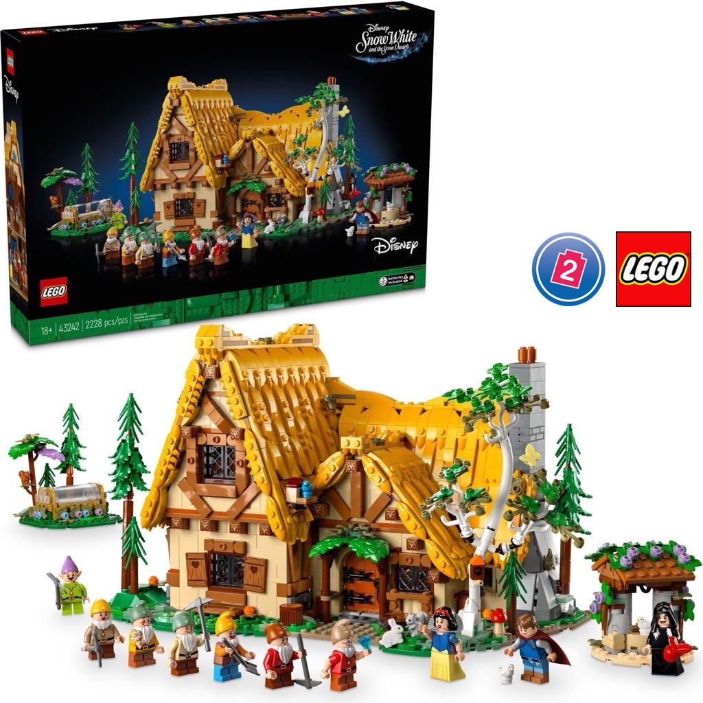 เลโก้ LEGO Exclusives Disney 43242 Snow White and the Seven Dwarfs' Cottage