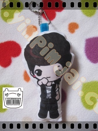 พวงกุญแจหมอนจิ๋วลายการ์ตูน